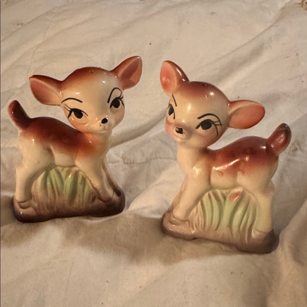 Vintage Fawn Salt and Pepper